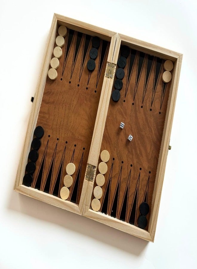 Tennex Wooden Chess Board 3-in-1 Chess-Checkers-Backgammon T 555 with Pieces - Image 4
