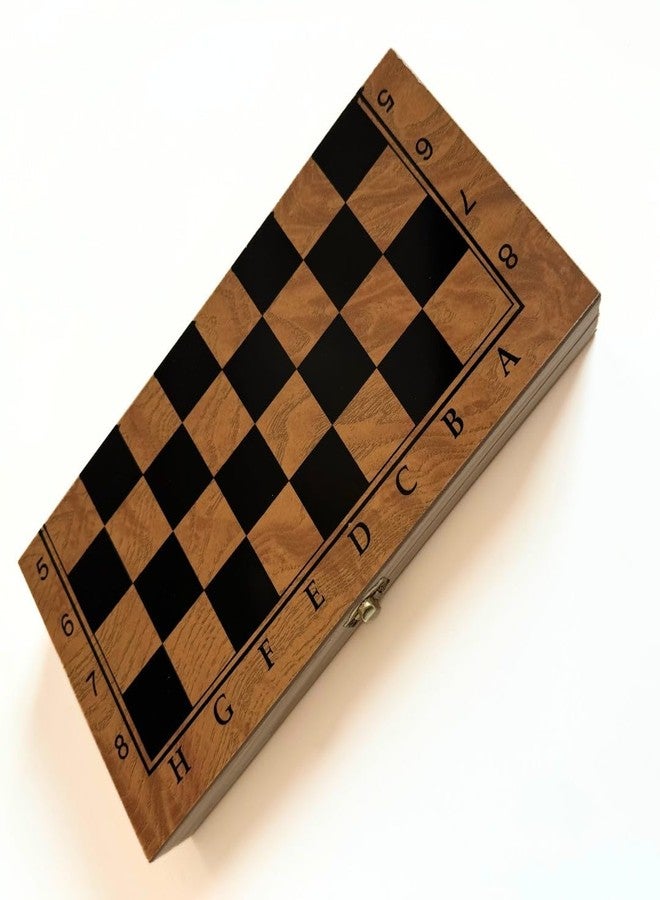 Tennex Wooden Chess Board 3-in-1 Chess-Checkers-Backgammon T 555 with Pieces - Image 5
