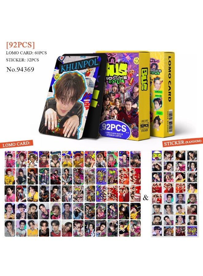 NIBEMINENT 92 Pcs TPOP BUS No-statusStatus Lomo Cards Card For Fans Collection Gifts