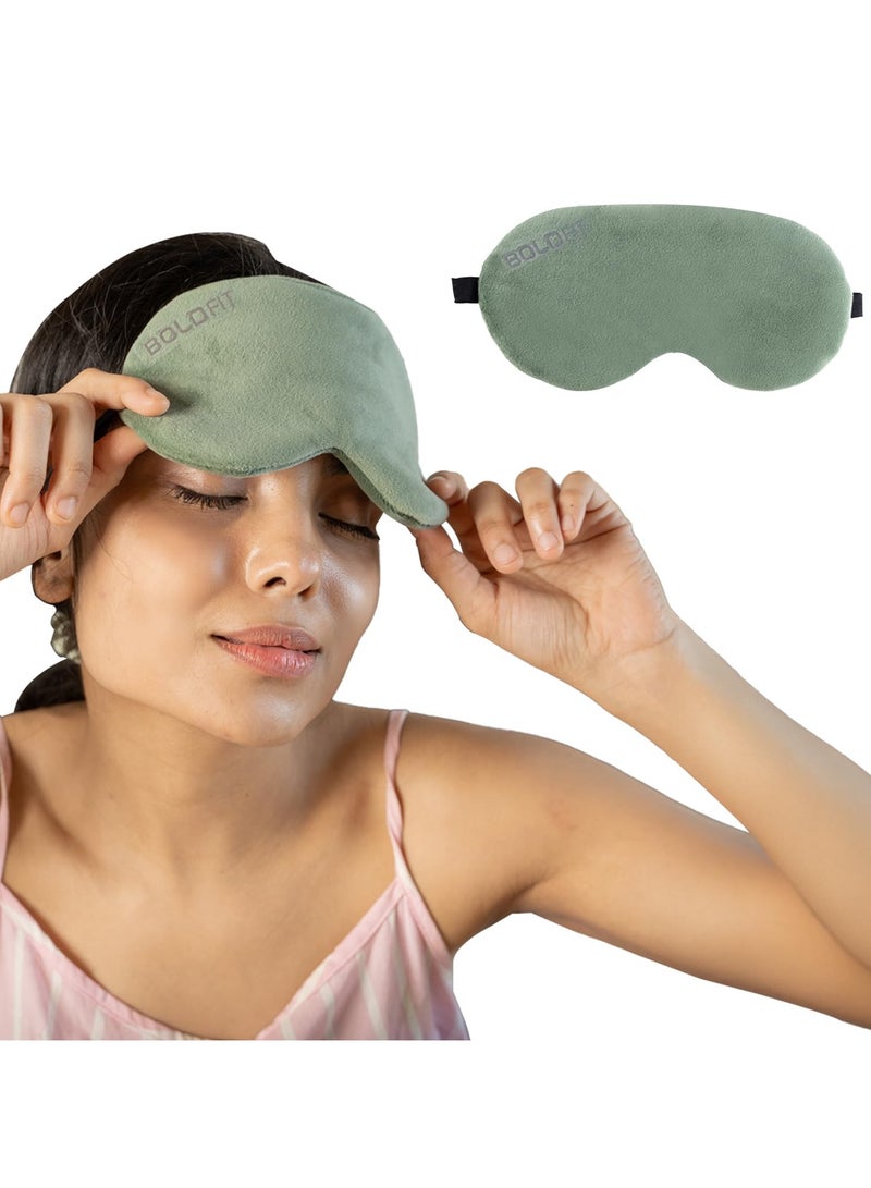 BOLDFIT Super Soft Silk Blind Fold Eye Mask For Smooth and Comfortable Sleep With Adjustable Strap  - Image 1