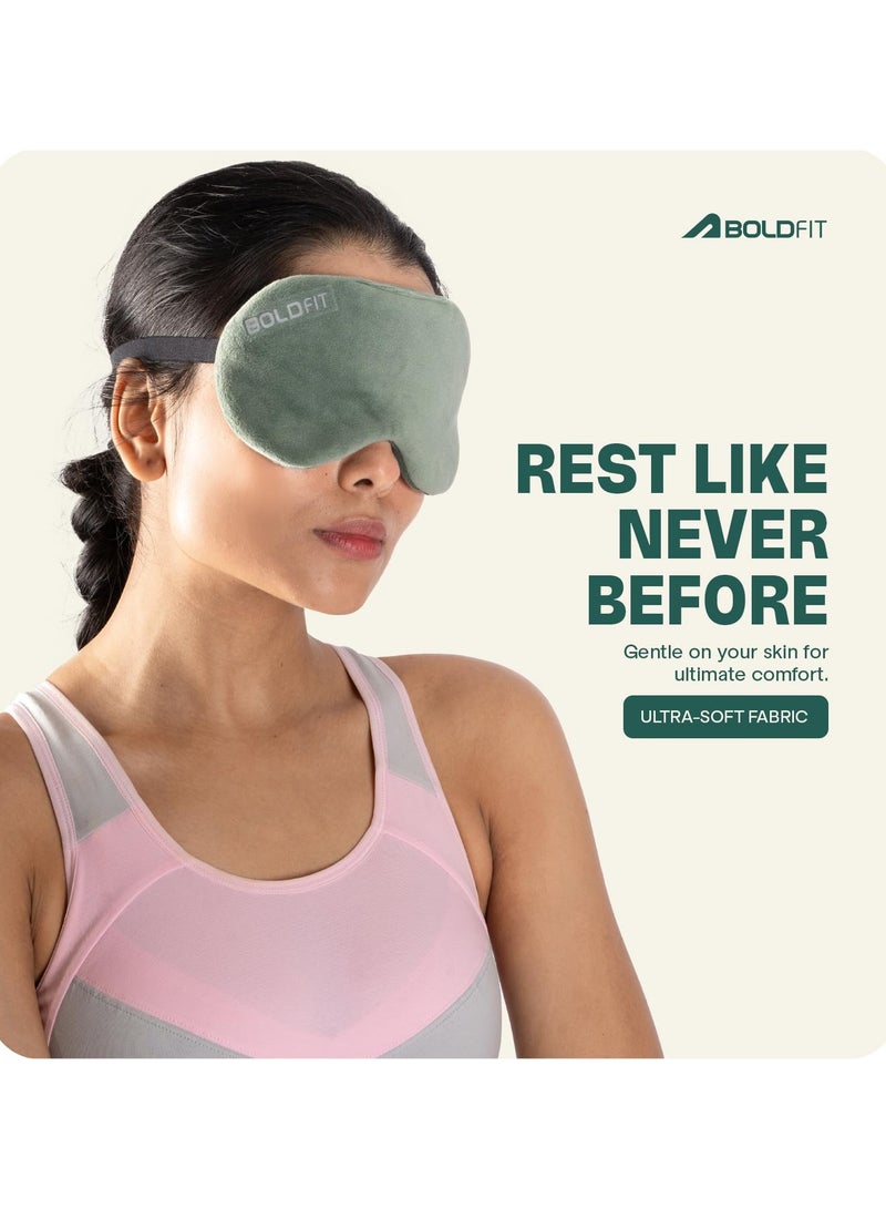BOLDFIT Super Soft Silk Blind Fold Eye Mask For Smooth and Comfortable Sleep With Adjustable Strap  - Image 4