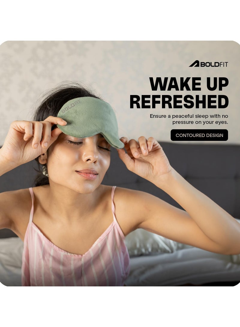 BOLDFIT Super Soft Silk Blind Fold Eye Mask For Smooth and Comfortable Sleep With Adjustable Strap  - Image 3
