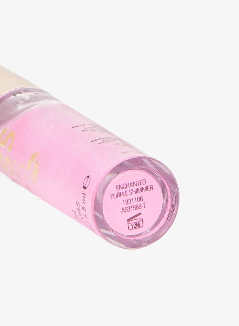 Revolution  Revolution Glass Kiss Roller Ball Lip Oil Enhanced Purple Shimmer for Women | Best Price UAE