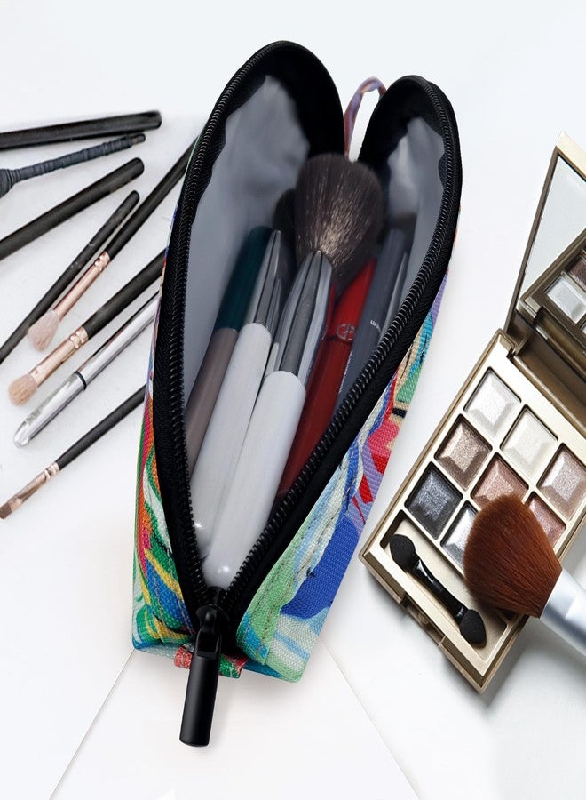 Gloppie Travel Makeup Brush Holder - Compact Cosmetic Bag, Spacious Portable Cosmetic Bag for Organizing Your Brushes On-the-go, Watercolor - Image 2