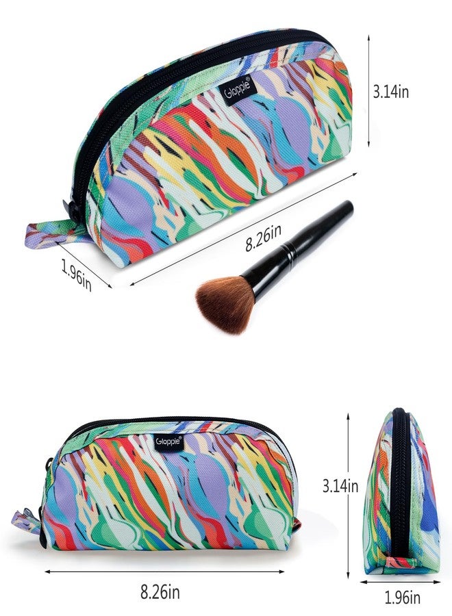 Gloppie Travel Makeup Brush Holder - Compact Cosmetic Bag, Spacious Portable Cosmetic Bag for Organizing Your Brushes On-the-go, Watercolor - Image 4