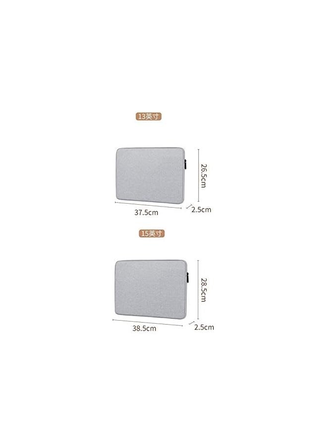 PROMASS Laptop Case Sleeve Pouch Bag for Notebook Computer Liner Bag Briefcase 15.6" Grey  - Image 2