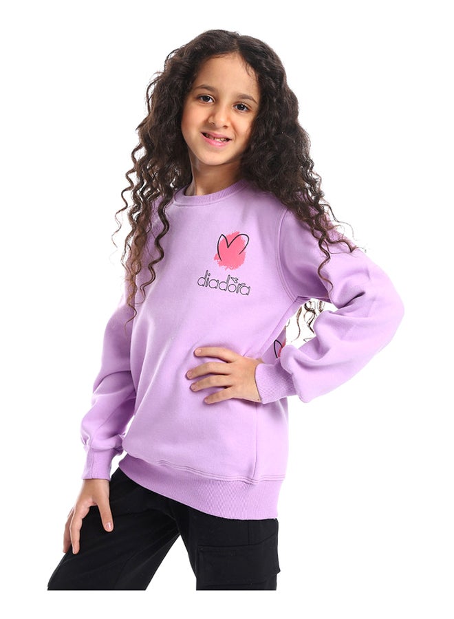 DIADORA سويت شيرت مطبوع للبنات - Image 2