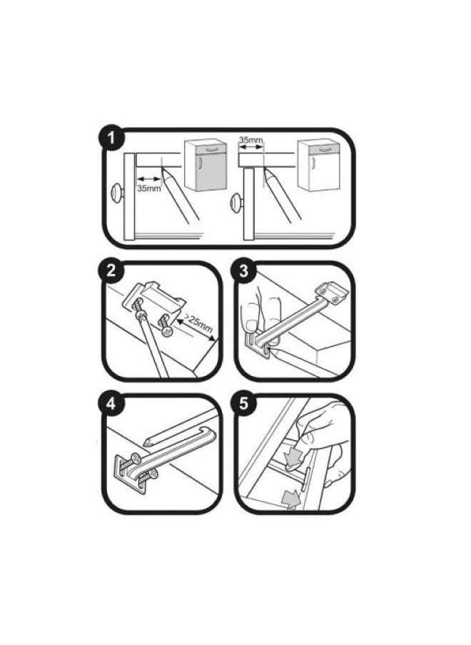 Clippasafe Cupboard & Drawer Locks - Pack Of 6  - Image 3