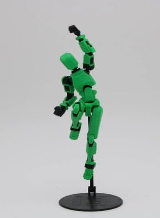 CERO T13 Action Figures Fidget Dummy 13 - Simple Display Stand 3D Printed (Black PLA Plastic) - Image 3
