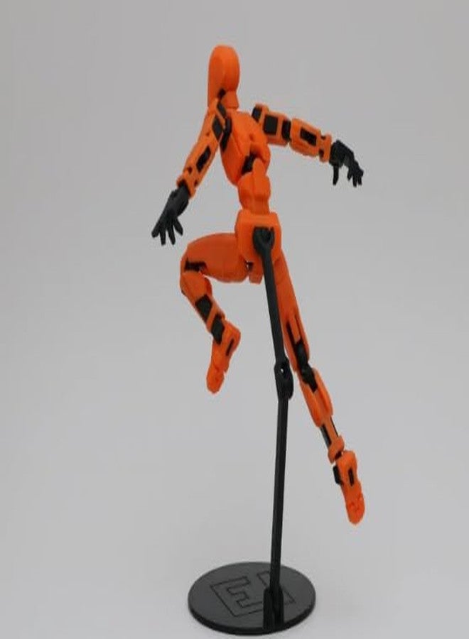 CERO T13 Action Figures Fidget Dummy 13 - Simple Display Stand 3D Printed (Black PLA Plastic) - Image 2