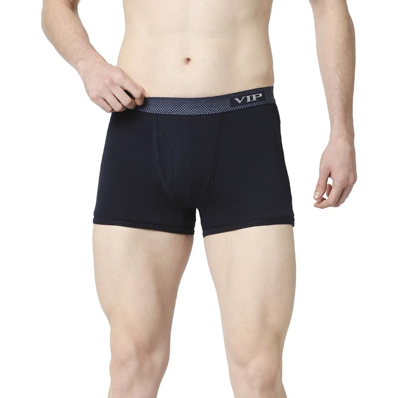 VIP Men's Assorted Sensory Cotton Trunk Underwear for Men with Elasticated Waistband - (Pack of 2, XL) - Image 2