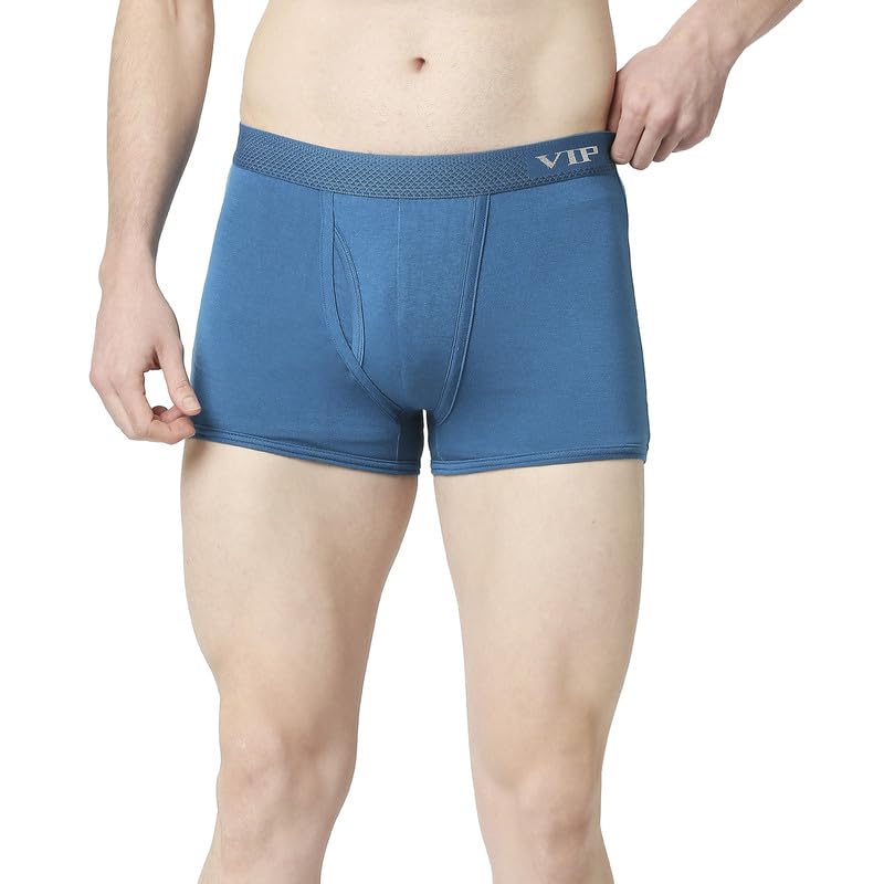 VIP Men's Assorted Sensory Cotton Trunk Underwear for Men with Elasticated Waistband - (Pack of 2, XL) - Image 3