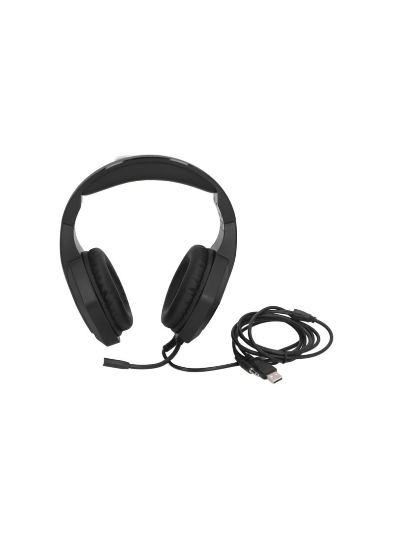 Generic - Wired Gaming Headset, USB RGB Headphones with Noise Cancelling Mic, 7.1 Surround Sound Over Ear Headphone, Corded Earphone for PC, Game Console, Phone, Laptop - Image 1