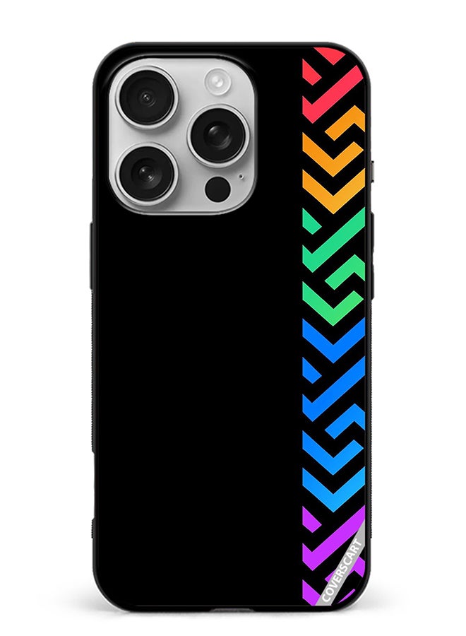 Protective Case Cover For Apple iPhone 16 Pro Max Abstract Design Multicolour