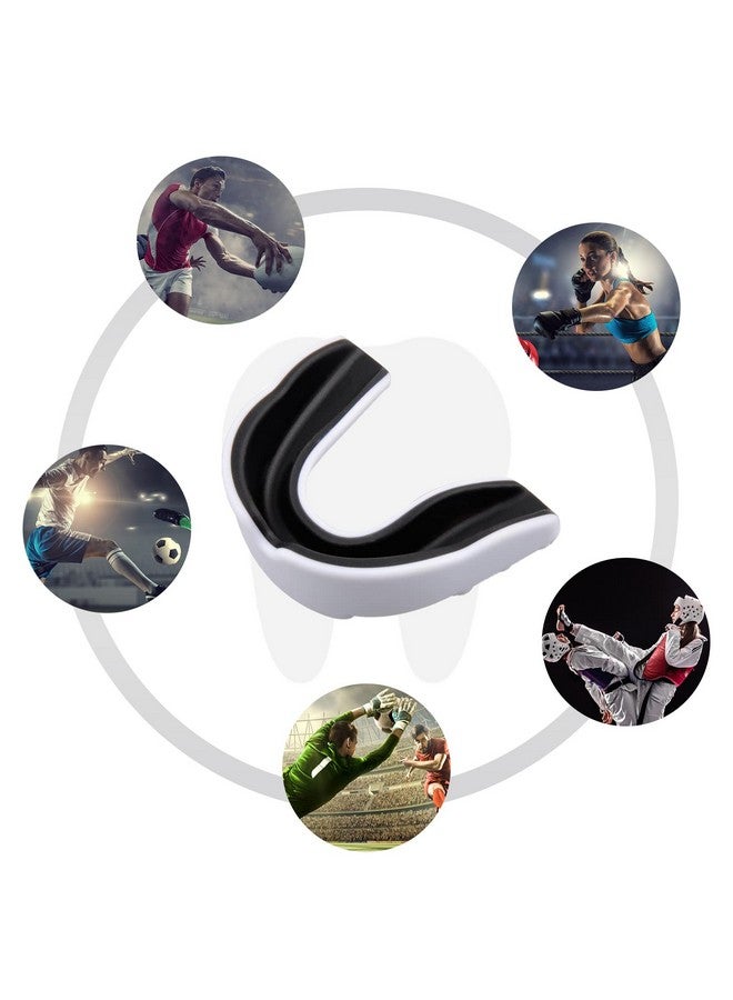 يافيجي مجموعة من 3 واقيات فم للأطفال والشباب، واقيات فم رياضية لكرة القدم، واقيات فم للأولاد، واقيات فم للملاكمة ورياضة الرجبي ورياضة الكيك بوكسينج والتايكوندو وكرة القدم اللينة ورياضة لاكروس، دعامات من مادة إي في إيه مزدوجة الألوان - Image 3