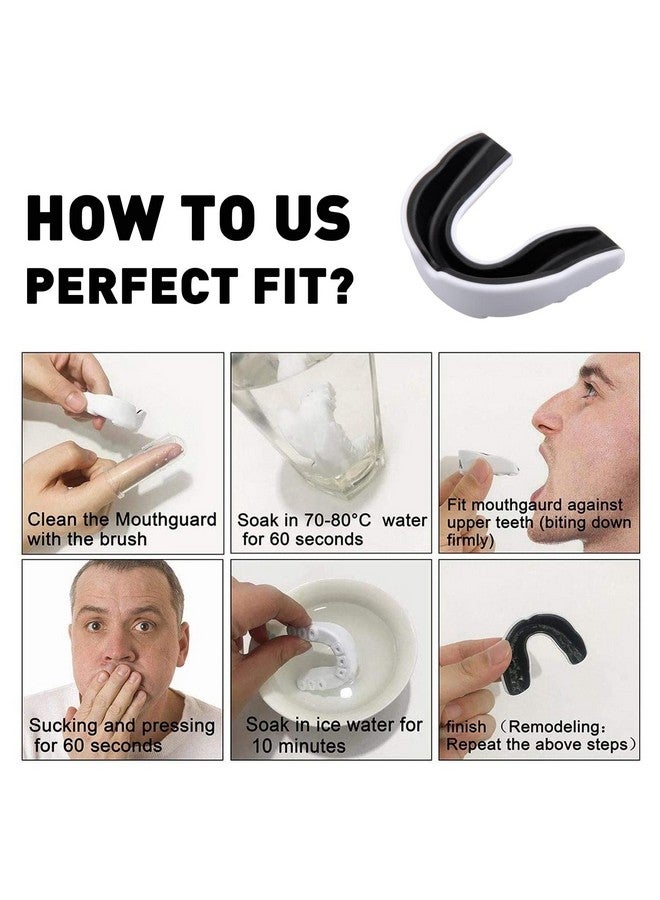 يافيجي مجموعة من 3 واقيات فم للأطفال والشباب، واقيات فم رياضية لكرة القدم، واقيات فم للأولاد، واقيات فم للملاكمة ورياضة الرجبي ورياضة الكيك بوكسينج والتايكوندو وكرة القدم اللينة ورياضة لاكروس، دعامات من مادة إي في إيه مزدوجة الألوان - Image 2