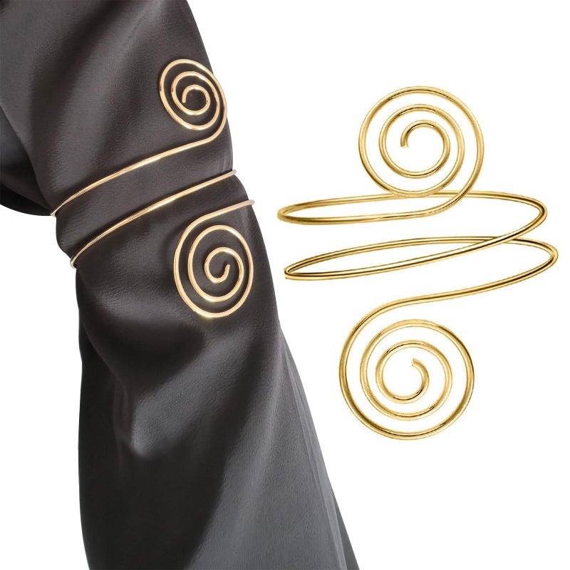MAGIDOVE 3PCS Arm Cuffs for Women Arm Band Adjustable Armband Set (Gold 3PCS) - Image 3