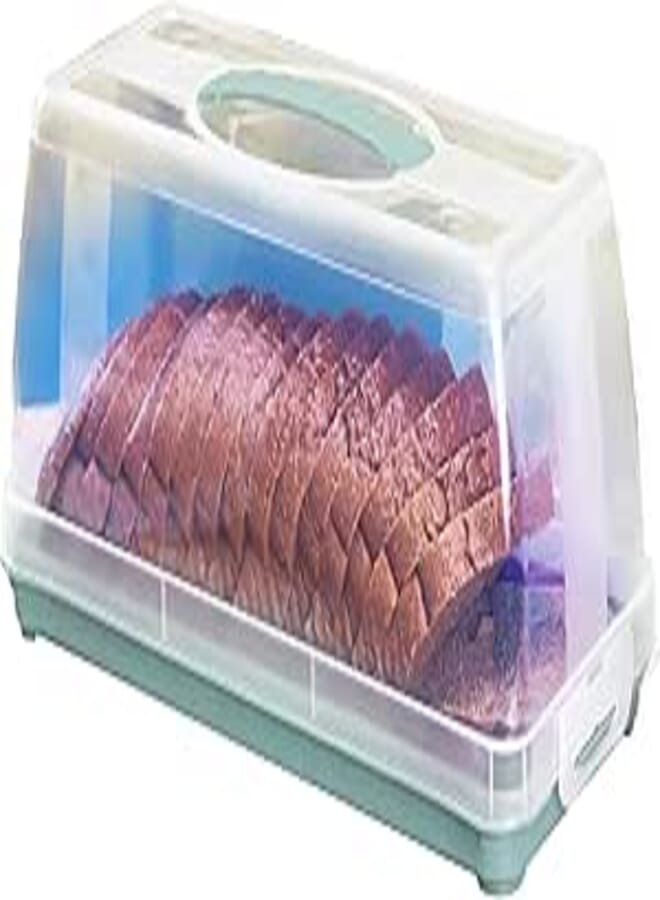 Aksa Plastic Toast Bread Storage Box, Turquoise
