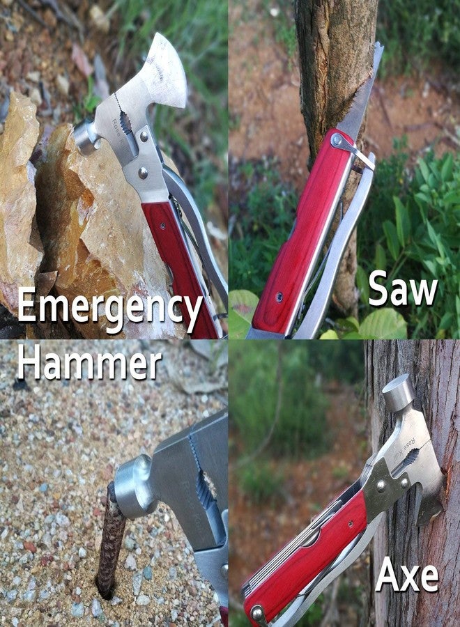 Perfect pricee10 In 1 Multi-functional Pocket Hand Tool Set (Axe Hammer, Hatchet, Wrench, Cutter & More), Stainless Steel - Image 2