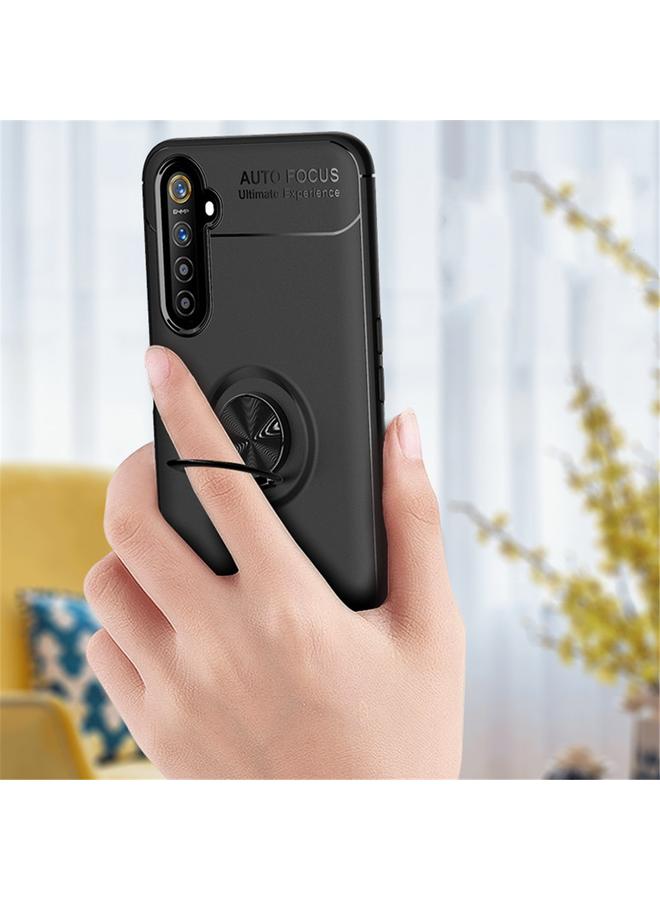 S-TOP Case For OPPO Realme 6 Metal Ring Holder 360 Degree Rotating TPU Case - Image 5