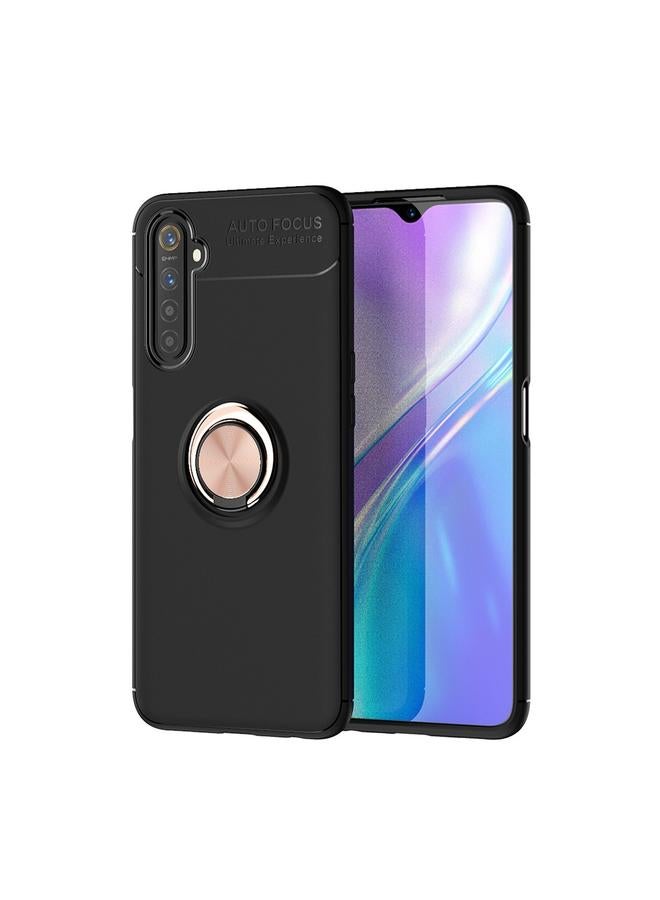 S-TOP Case For OPPO Realme 6 Metal Ring Holder 360 Degree Rotating TPU Case - Image 1