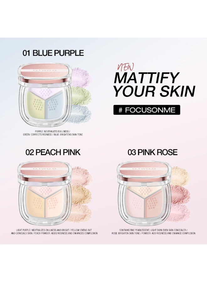 OTWOO O.TWO.O Haute Soft Focus Correct Powder – Oil Control & Blurring Finish (#2, PEACH PINK) - Image 3