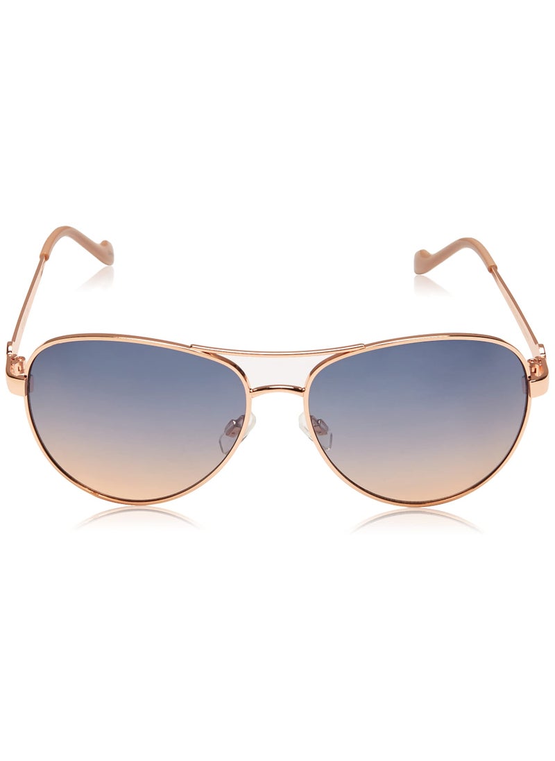 Jessica Simpson Jessica Simpson Women's J5596 Classic Metal Aviator Pilot Sunglasses with UV400 Protection - Glamorous Sunglasses for Women, 60mm  - Image 2