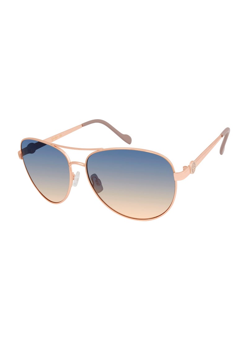 Jessica Simpson Jessica Simpson Women's J5596 Classic Metal Aviator Pilot Sunglasses with UV400 Protection - Glamorous Sunglasses for Women, 60mm  - Image 1