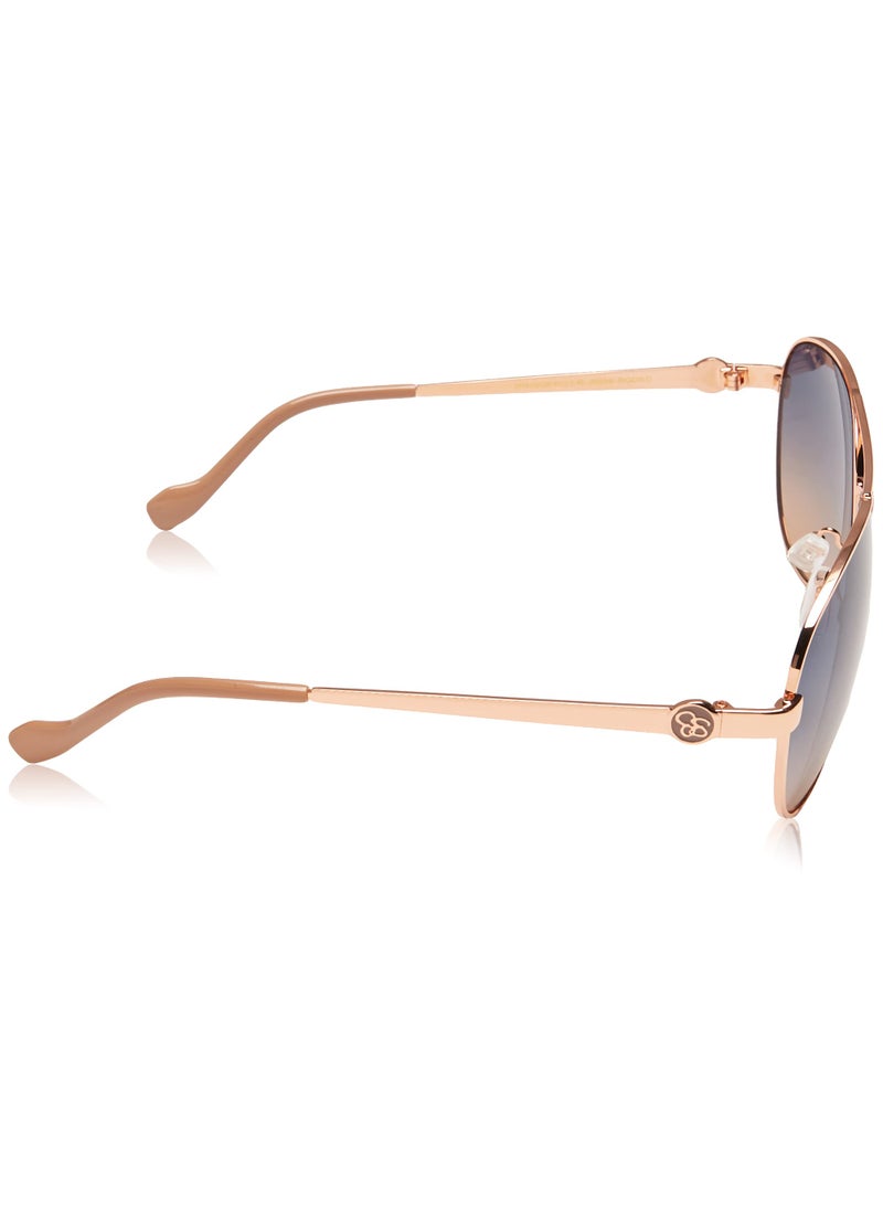 Jessica Simpson Jessica Simpson Women's J5596 Classic Metal Aviator Pilot Sunglasses with UV400 Protection - Glamorous Sunglasses for Women, 60mm  - Image 3