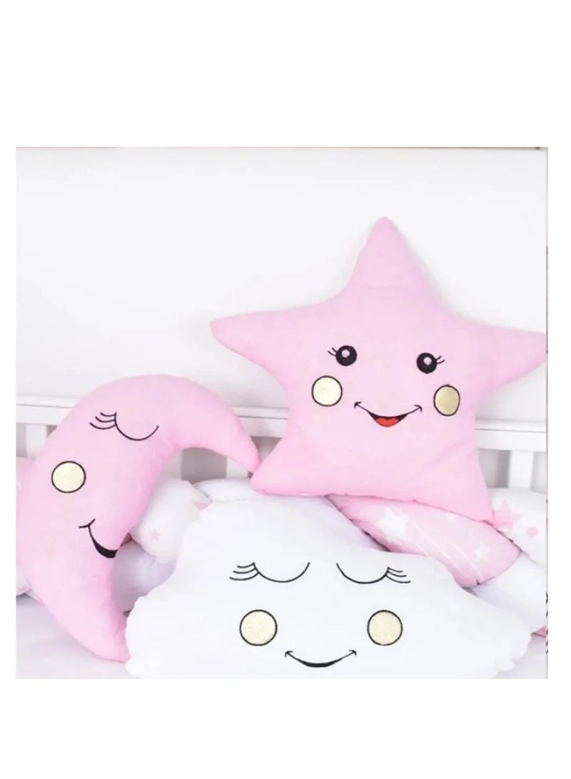 Factory Price Kids Bedding Pillow Set Pink – 3 Pieces - Image 3