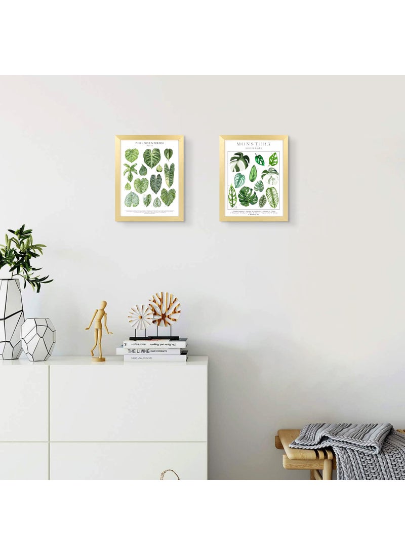 ENJOYBASICS ENJOYBASICS 8.5 x 11 Picture Frame  Display Poster 6x8 with Mat or 8.5x11 Without Mat  Wall Gallery Photo Frames  Gold  2 Pack  - Image 2