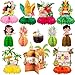 kockuu 12Pcs Hawaiian Luau Party Table Decorations Double sided Aloha Flamingo Honeycomb Centerpieces Table Decorations for Hawaiian Tiki Birthday Wedding Pool Party Supplies - Image 2