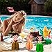kockuu 12Pcs Hawaiian Luau Party Table Decorations Double sided Aloha Flamingo Honeycomb Centerpieces Table Decorations for Hawaiian Tiki Birthday Wedding Pool Party Supplies - Image 4