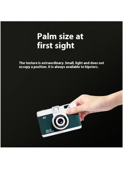 xozgdovg High-definition digital camera student mini front and back double camera gif/khaki  - Image 4
