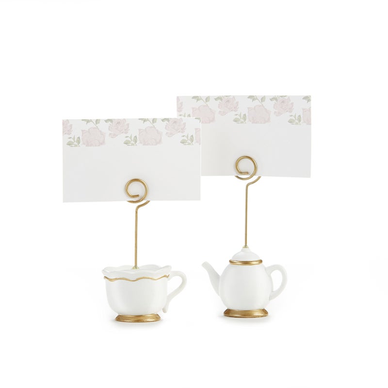 Kate Aspen Kate Aspen Place Card Holders Tea Time Whimsy Teapot and Teacup Place Cards Included Set of 6Pink