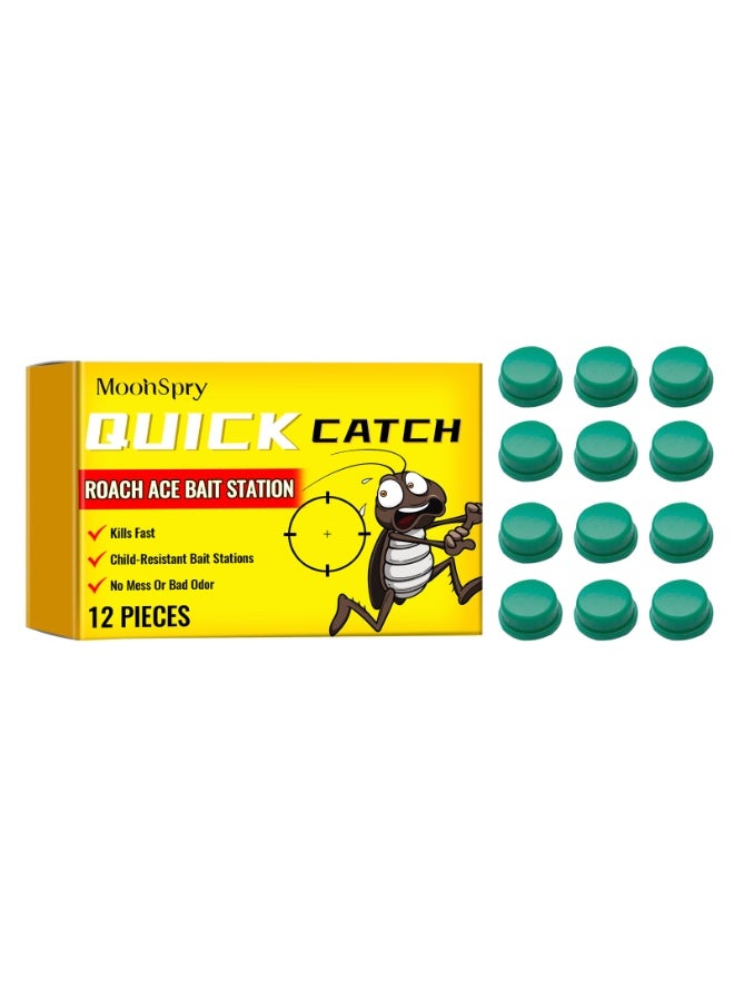SYOSI Indoor/Outdoor Roach Traps, Natural Repellent for Cockroaches, Non-Toxic Roach Control Stations, Effective for Small & Large Cockroaches, Long-Lasting Protection(24 PCS)  - Image 1