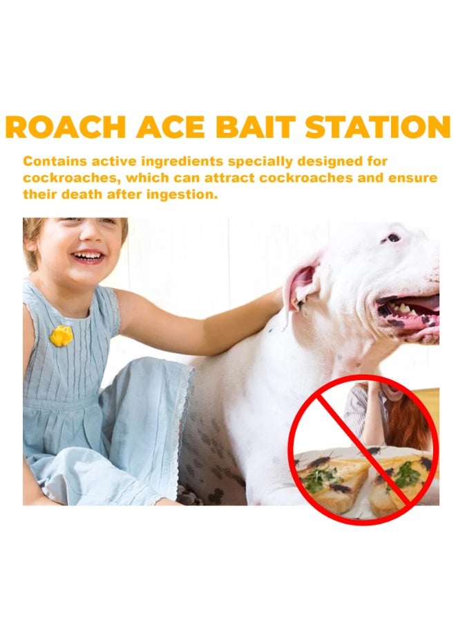 SYOSI Indoor/Outdoor Roach Traps, Natural Repellent for Cockroaches, Non-Toxic Roach Control Stations, Effective for Small & Large Cockroaches, Long-Lasting Protection(24 PCS)  - Image 3