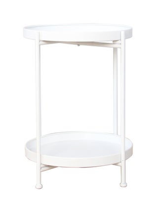 2 Tier Metal Round End Table with Removable Tray, Foldable and Waterproof Table for Living Room, Balcony and Office - pzsku/Z57CDB7F2C1F94312F0ACZ/45/_/1698400612/6883cb11-0775-4967-8199-7662a058e329
