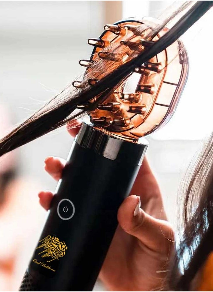 Oud Bakhoan USB Power Incense Portable Burner Evaporator Rechargeable Electric for Car and Home Fragrance - Black  - Image 3