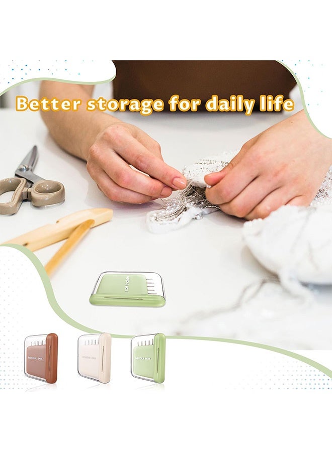 إم إكس إن 3 PPC Portable Travel Magnetic Sewing Needles Case, Portable Storage Box Pin Holder Organizer, Embroidery Needles Magnetic Needle Holder for Hand Sewing Art Crafts Repair - Image 5