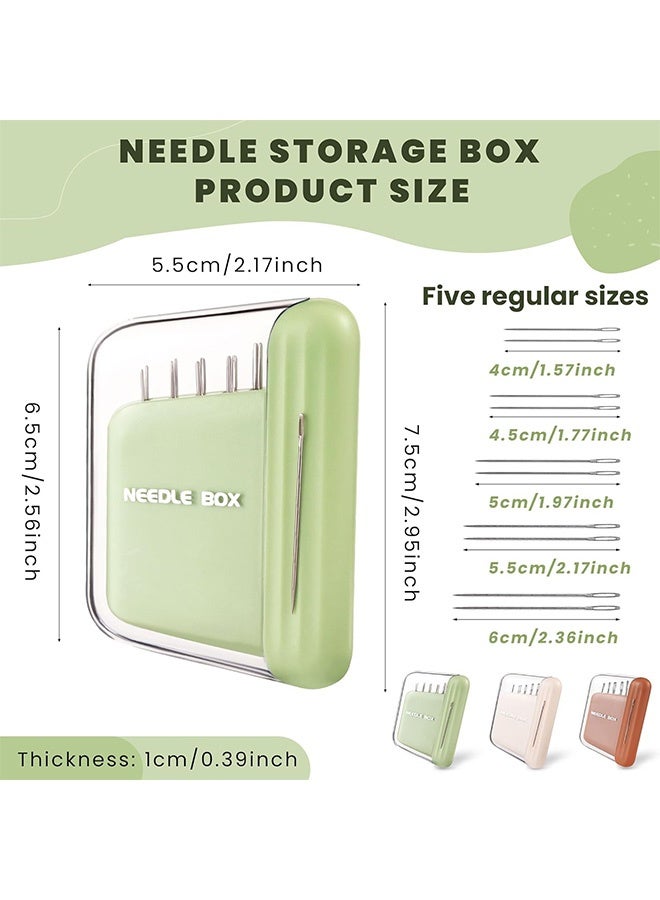 إم إكس إن 3 PPC Portable Travel Magnetic Sewing Needles Case, Portable Storage Box Pin Holder Organizer, Embroidery Needles Magnetic Needle Holder for Hand Sewing Art Crafts Repair - Image 2