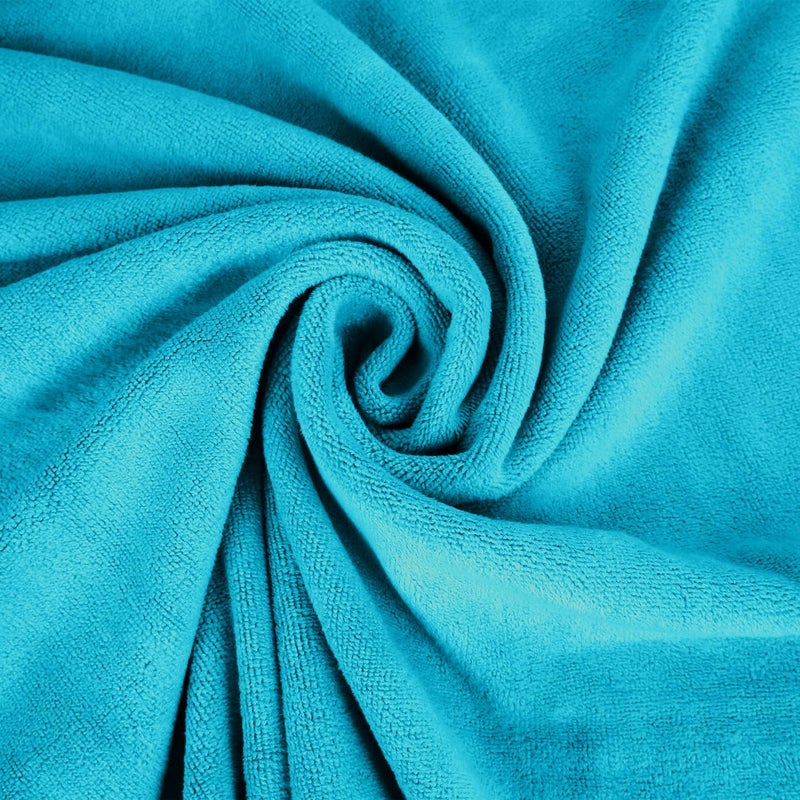JML Bath Towel, Microfiber Bath Towels Set 4 Pack (30" x 60") - Large Size, Extra Absorbent, Quick Drying, Multipurpose Use as Bath Fitness Towel, Sports Towels, Yoga Towel, Teal - Image 4
