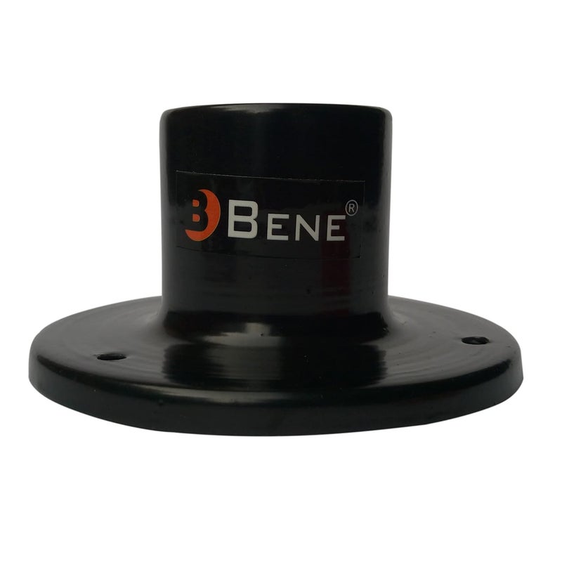 Bene قاعدة دائرية MS خارجية سوداء 11 سم، عبوة من قطعة واحدة - Image 1