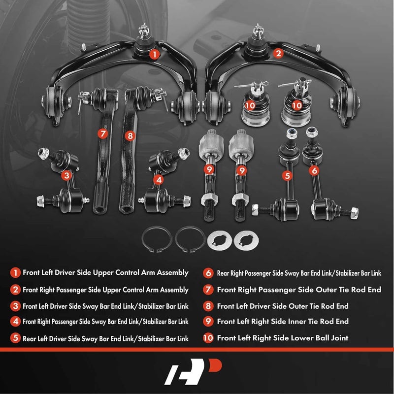 A-Premium 12-Piece Suspension Kit for Honda Accord - Image 2