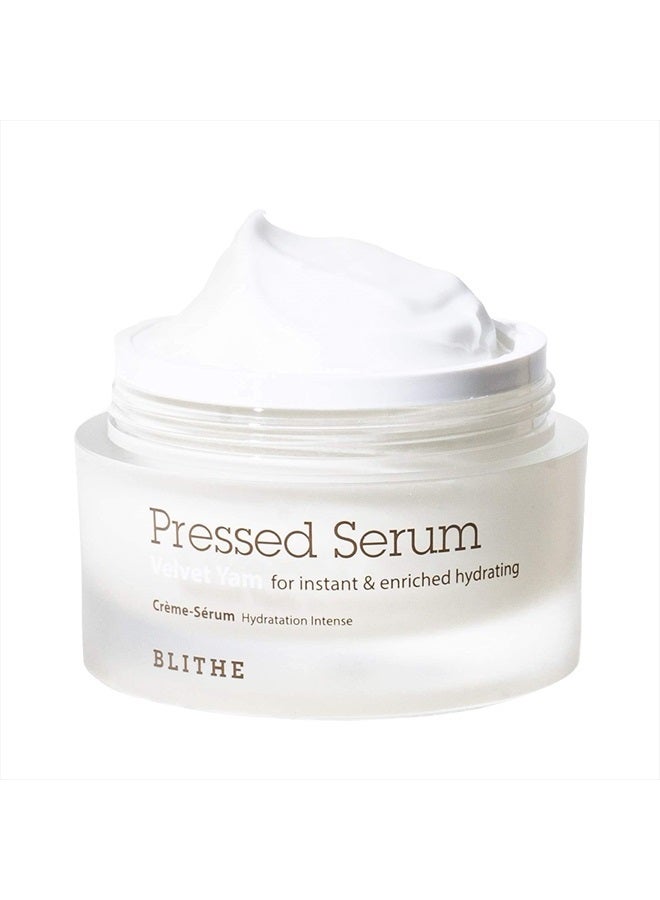 Blithe Pressed Serum 68.79% Wild Yam Moisturizing Serum with Cream Texture for Women, Vegan Mucin Safe for Sensitive Skin, Korean Skincare 1.68 Fl Oz  - Image 1