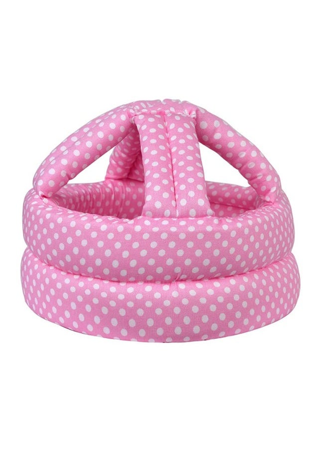 TORASO خوذة توراسو للأطفال، خوذة رأس للأطفال الرضع للزحف، واقي رأس ناعم للأطفال، واقي رأس ناعم للأطفال الصغار الذين يتعلمون المشي، نقاط وردية (1) - Image 1