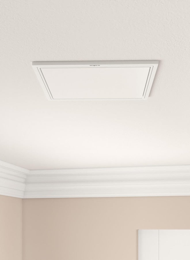 wipro Garnet 20W Square Led Wave Infinity Panel |Cool White Light (6500K)|Rimless with Ultra-Slim Design |Pop Ceiling Light |Cutout-205X205Mm |Pack of 1 -, Polycarbonate - Image 2