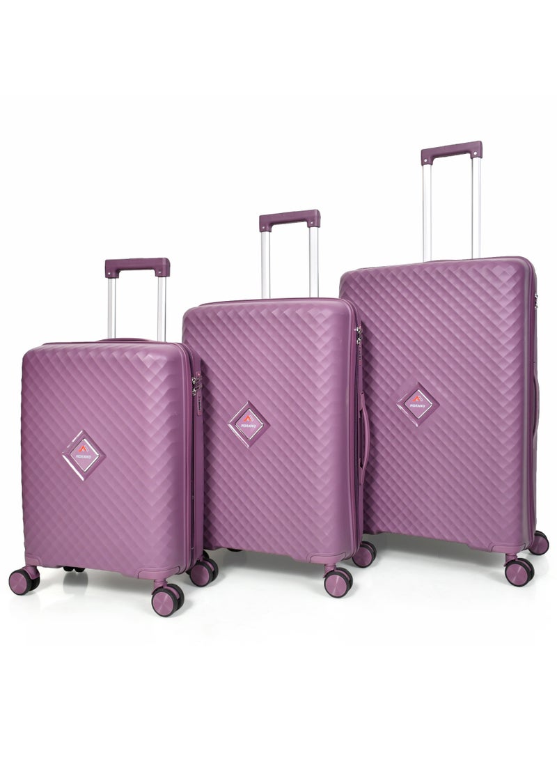 مورانو طقم حقائب سفر من مورانو من البولي بروبلين مكون من أربعه قطع وأربع عجلات غير قابل للكسر دوارة مع قفل مدمج نوع TSA  لون تركوازي - Image 2