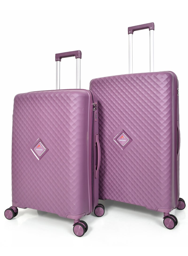مورانو طقم حقائب سفر من مورانو من البولي بروبلين مكون من أربعه قطع وأربع عجلات غير قابل للكسر دوارة مع قفل مدمج نوع TSA  لون تركوازي - Image 3