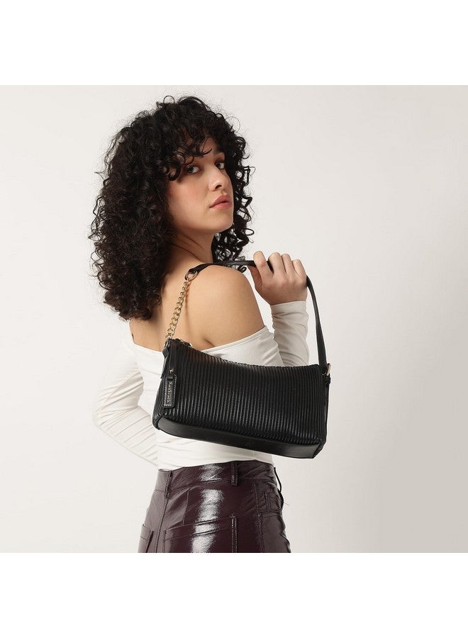 Fastrack Casual Shoulder Bag with Top Zipper Closure for Girls, Medium Size with Internal Zipper, Made with High-Quality Faux Leather, Versatile and Durable Design - Image 2